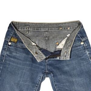 G-STAR RAW Midge Straight 5 Pocket Adjustable Waist Jeans Womens 28x32 Durable